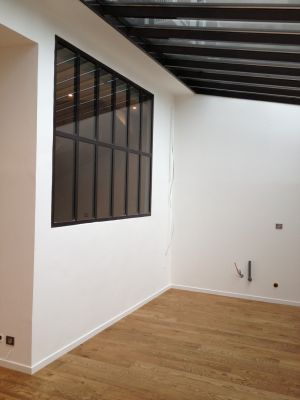 Création d'une verrière type atelier dans le bureau